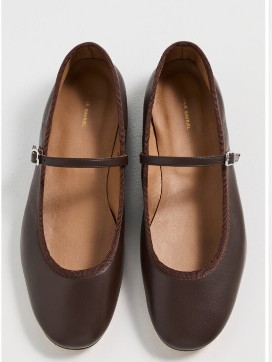 Mansur Gavriel Shoes - Mansur Gavriel Dance Mary Jane Flat - Brown Sz 7.5